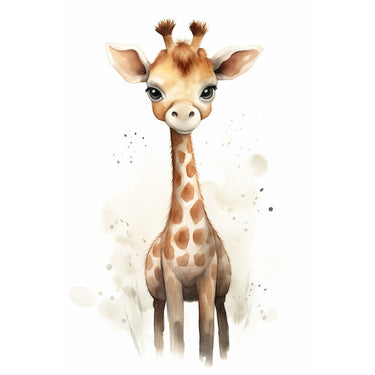 Canvas with Baby Giraffe